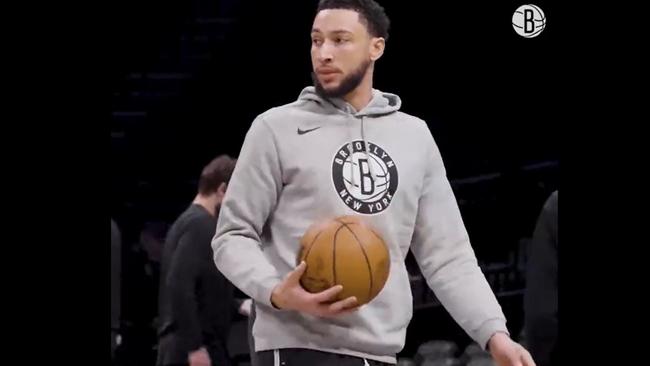 Ben Simmons was sighted with Nets teammates in a shootaround.