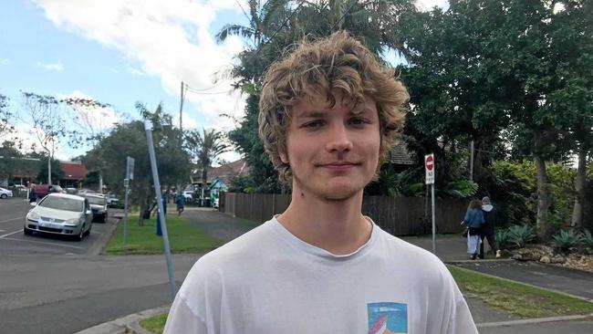 Antoine Van Laethem, 19, made friends with missing Belgian backpacker Theo Hayez at the Wake Up Backpackers in Belongil on Friday, May 31 before the pair decided to go out for drinks that evening. Picture: Aisling Brennan