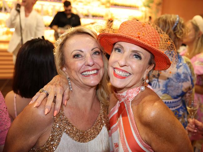 Jody Gosling and Lorilie Cunningham at the Magic Millions Race Day 2025 at Gold Coast Turf Club for Gold Coast at Large. Picture, Portia Large.