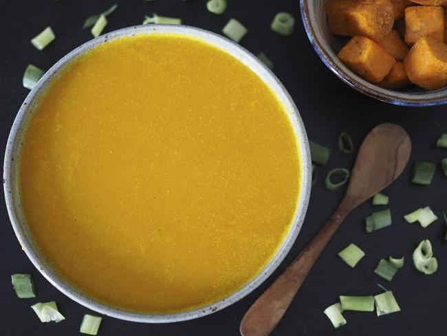 Turmeric, carrot and coconut soup. Picture: Daniela Fischer