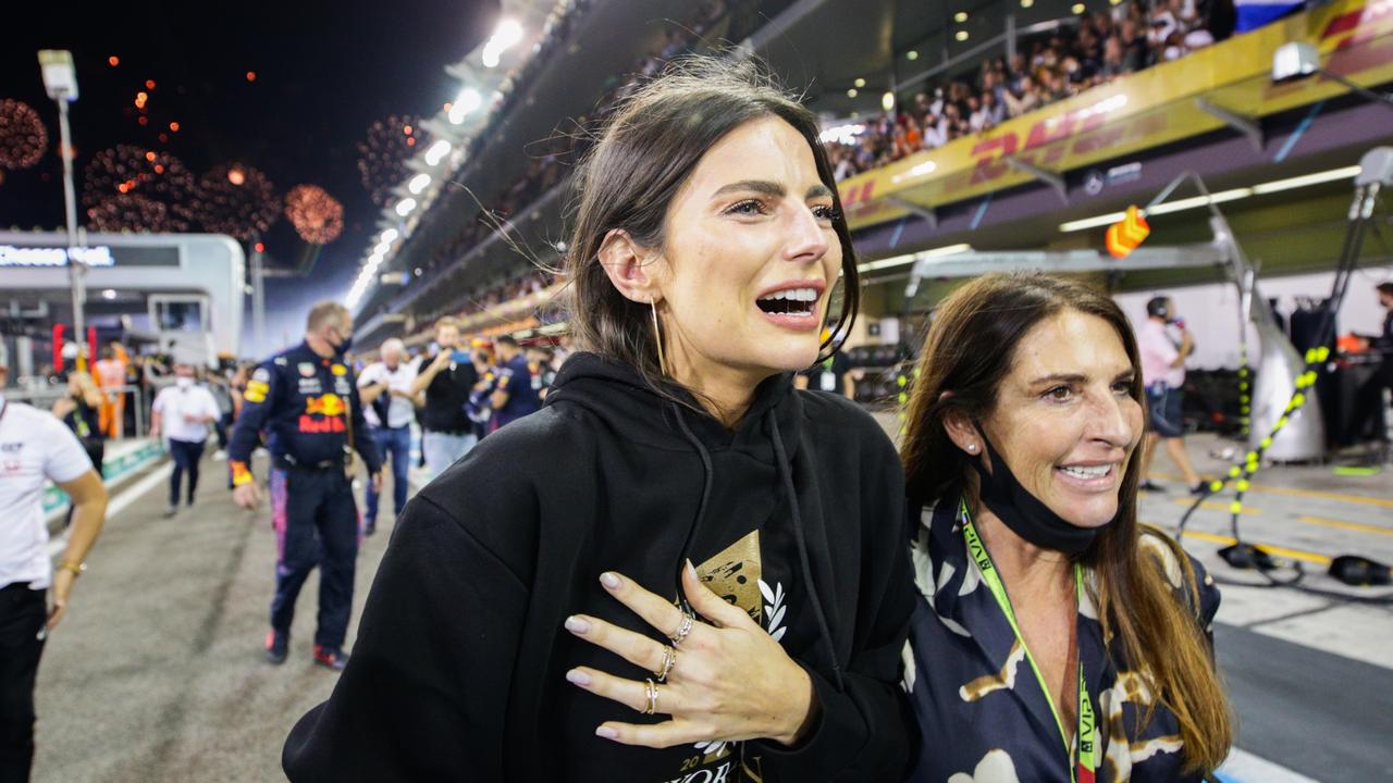 Kelly Piquet was overcome with emotion. (Photo by Peter Fox/Getty Images)