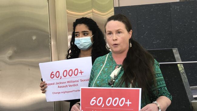 Nurse and mother-of-three Emm Jones started a petition that attracted over 60,000 signatures. She addressed media beside Change.org campaigner Salonie Dua on Wednesday.