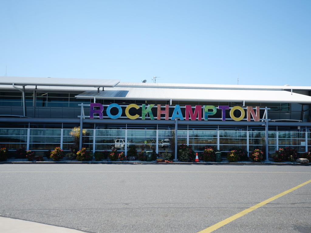 Rockhampton Airport sign.