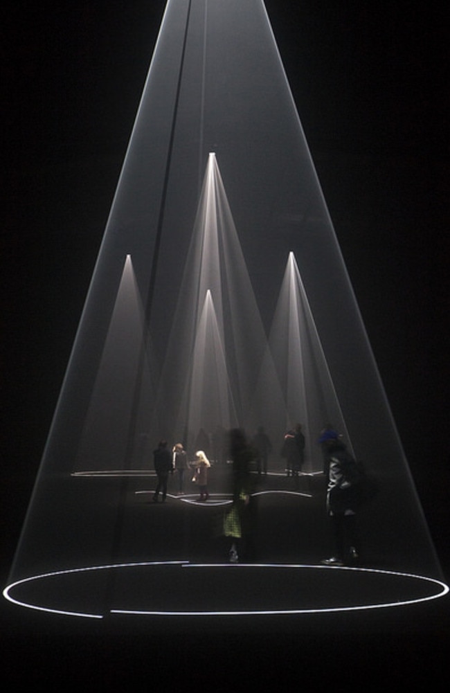 Anthony McCall’s Solid Light Works. Image: Courtesy of MONA.