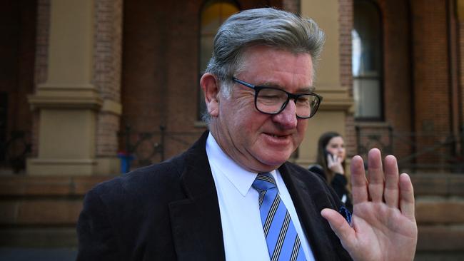 SYDNEY, AUSTRALIA – NewsWire Photos MAY, 26, 2021: Steve Barrett leaves the Supreme Court in Sydney. Picture: NCA NewsWire/Joel Carrett