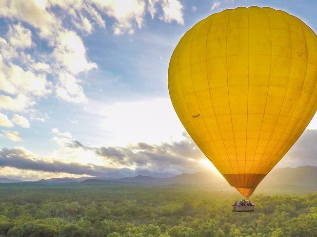 Hot Air Balloon Cairns has resumed services in the Far North following a COVID closure, running balloon flights three to four days a week at Mareeba.