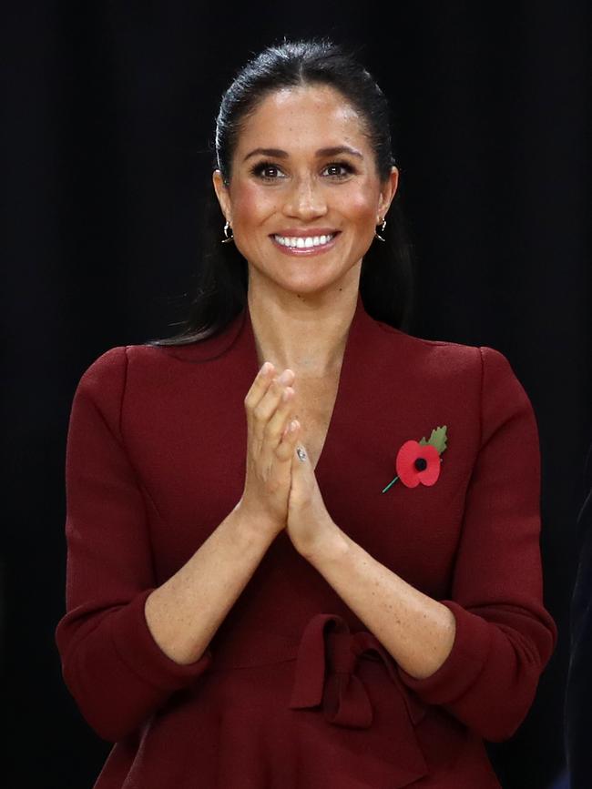 Meghan definitely has the pregnancy glow. Picture: Cameron Spencer/Getty Images for the Invictus Games Foundation