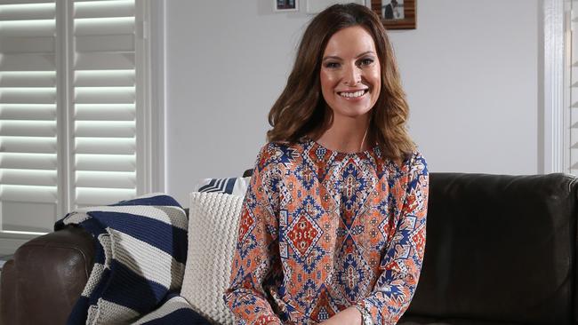 Nine news anchor Wendy Kingston at home in Palm Beach, Gold Coast. Photo: Regi Varghese