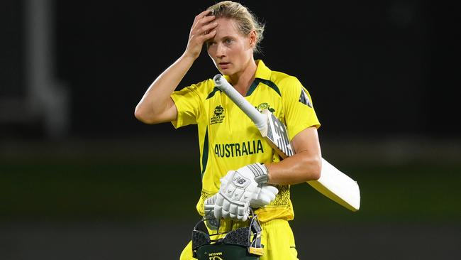 Meg Lanning, who dominated the chase against Bangladesh with an unbeaten 48, said the Aussies were ‘pumped’ to regain Wareham from injury. Picture: Mike Hewitt/Getty Images