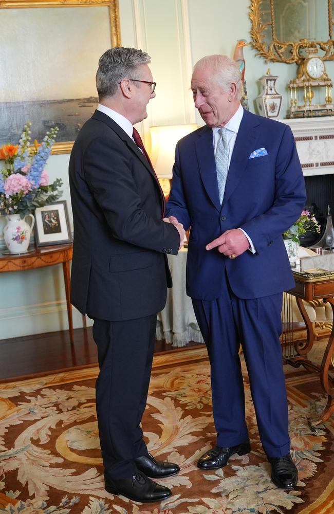 King Charles III with Sir Keir Starmer. Picture: Getty Images