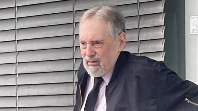 Michael John Astill leaving Gosford Local Court after pleading guilty to three counts of using a carriage service to access child abuse material. Picture: NewsLocal