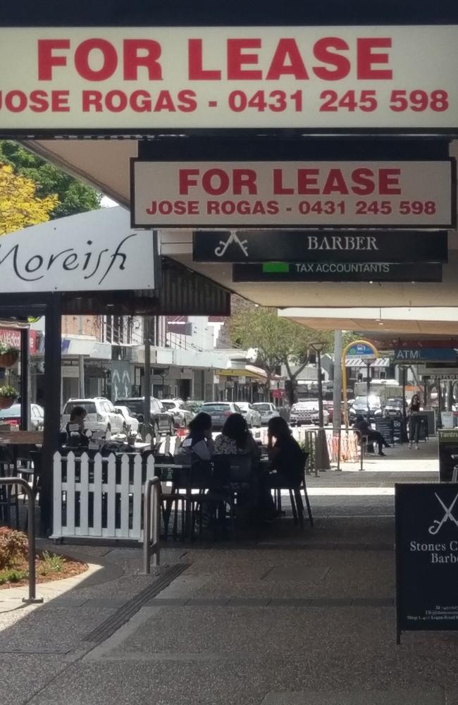 Vacant shopfronts in Stones Corner Village. Photo: Kristy Muir