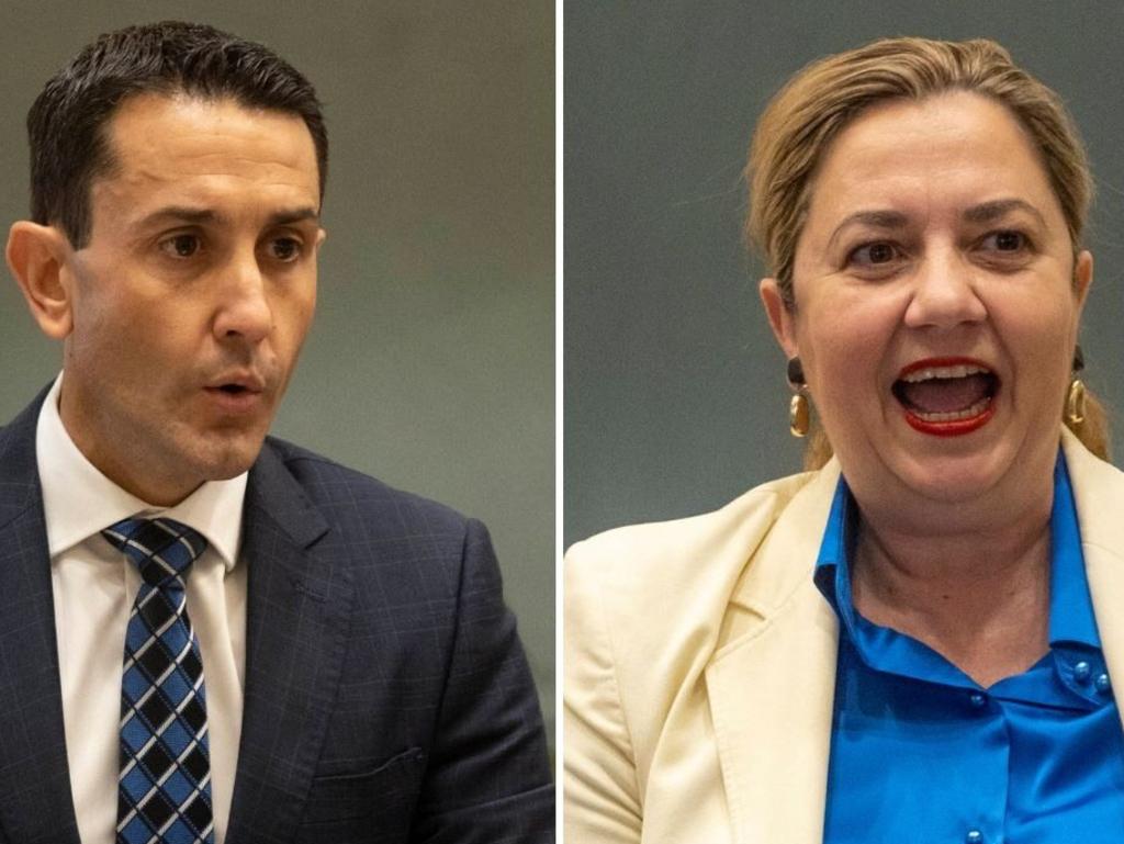 David Crisafulli and Annastacia Palaszczuk