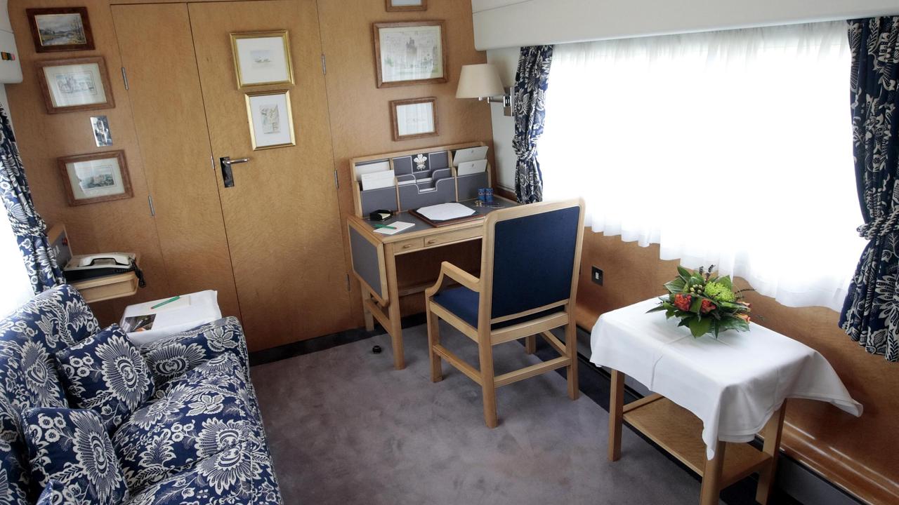 The office area aboard the train. Picture: Danny Lawson/PA Wire