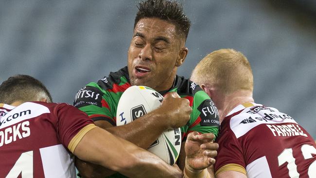 Tatola didn’t want to miss his shot. (AAP Image/Craig Golding)