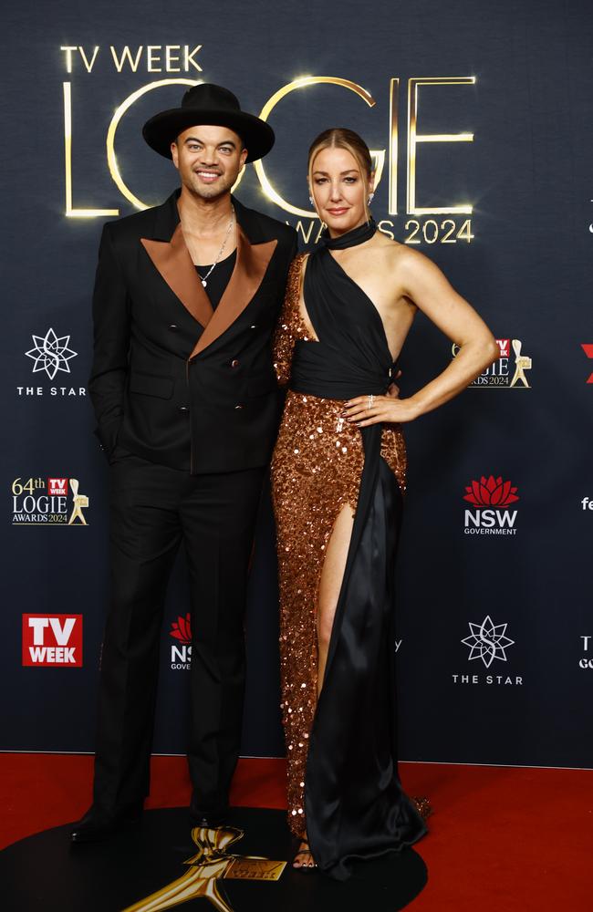 Guy Sebastian with wife Jules, who was also managed by Day. Picture: Jonathan Ng