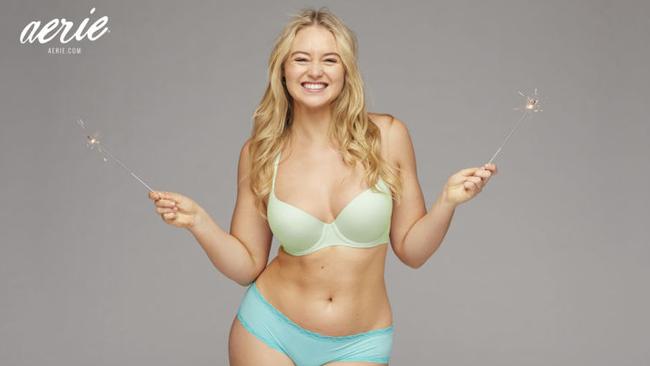 Model Iskra Lawrence Strips Down To Her Underwear In This