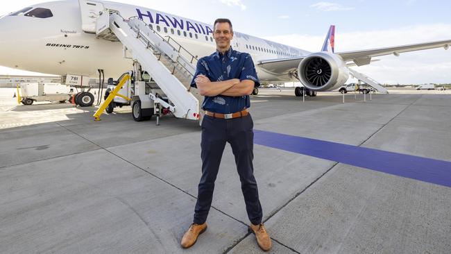 Hawaiian Airlines CEO Peter Ingram says a stronger Aussie dollar was needed before more flights to Australia were added. Picture: Supplied