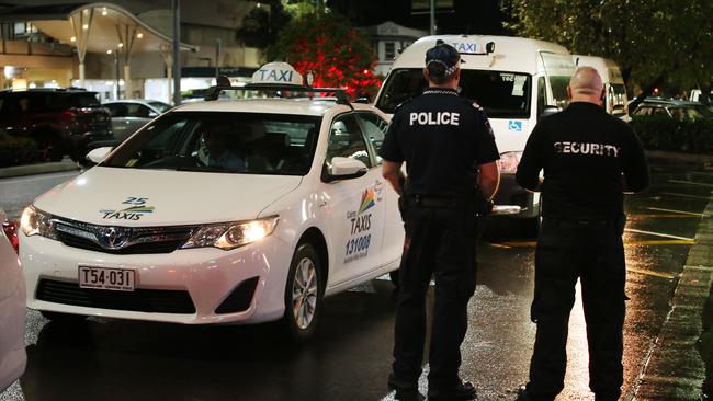 Police officers in the Cairns CBD. BRENDAN RADKE