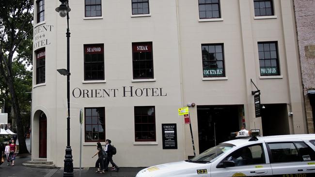 The Orient Hotel in The Rocks.