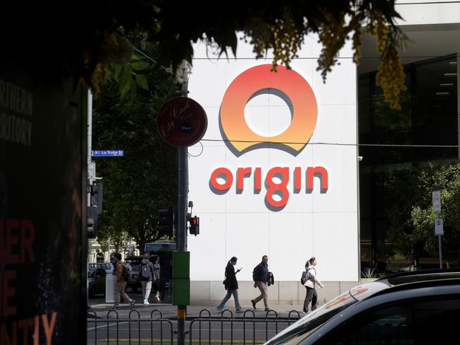 The Origin Energy Ltd. office in Melbourne, Australia, on Wednesday, Nov. 15, 2023. Origin Energy’s biggest shareholder AustralianSuper lifted its stake in the takeover target a week before the deciding shareholder vote on the Brookfield Asset Management-led bid. Photographer: Carla Gottgens/Bloomberg