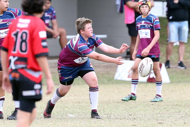 A Rugby League Gold Coast junior gala day at Burleigh Bears Junior Rugby League Club. Under 14s. Mudgeeraba vs Ormeau. 5 September 2021 Miami Picture by Richard Gosling