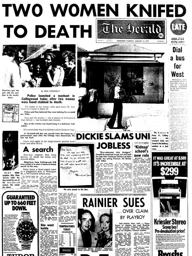 Front page of The Herald on February 13, 1977.