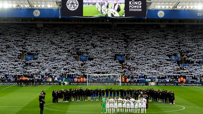 The stunning scene inside King Power Stadium before the match. Picture: Getty Images