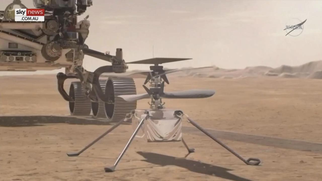 Nasa's Mars helicopter completes first controlled flight following lift-off of Ingenuity | news.com.au — Australia's leading news site