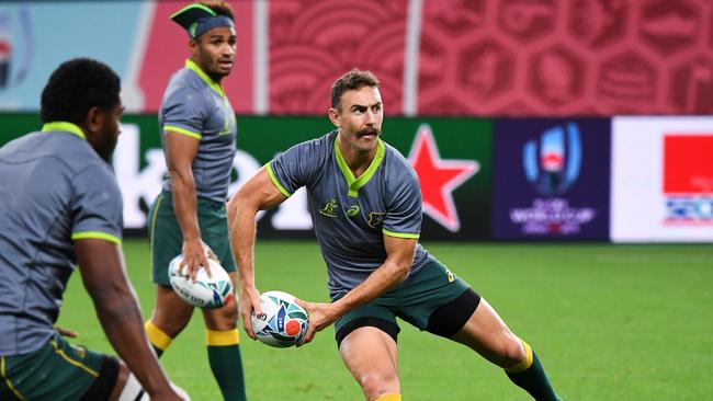 Australia's half-back Nic White will play his first Super Rugby game since 2015. Picture: AFP.