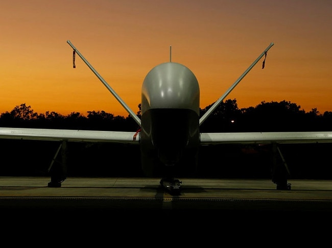 The first of four MQ-4C Tritons arrive at RAAF Base Tindall