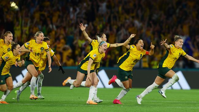 A new Coalition election commitment to improve female sporting infrastructure will be a long term ‘legacy’ for the Matildas, Diamonds and women’s Ashes team says Peter Dutton. Picture: Lachie Millard