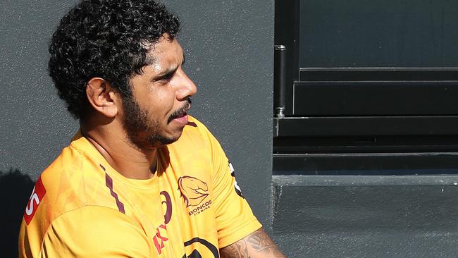 Albert Kelly, Brisbane Broncos training, Red Hill. Photographer: Liam Kidston.