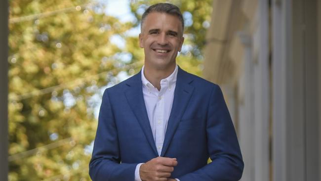 South Australian premier-elect Peter Malinauskas after his crushing win in Saturday’s election. Picture: Roy VanDerVegt