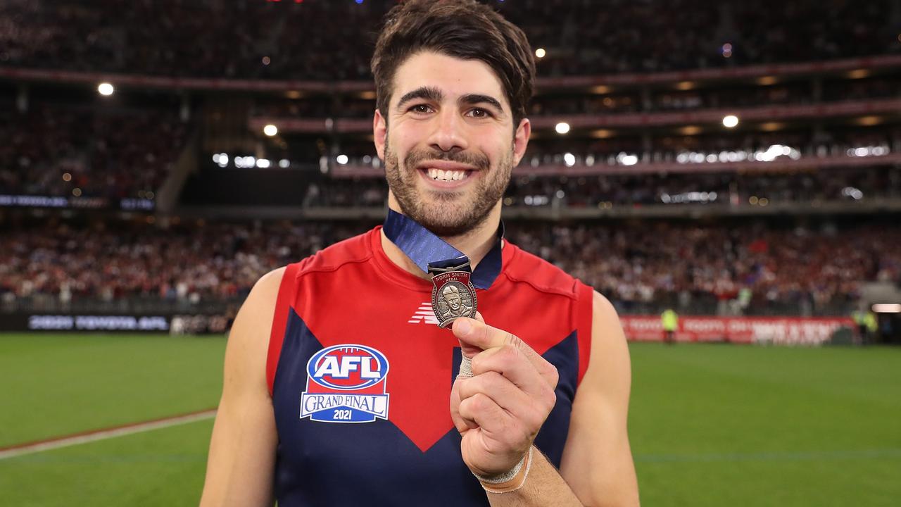 Petracca with his Norm Smith Medal. Picture: AFL Photos/Getty Images