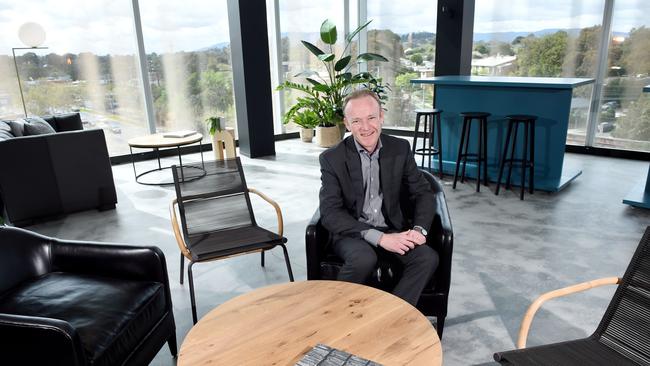 Sage Hotel general manager Marcus Dudley is busy overseeing finishing touches ahead of the official opening. Picture: Steve Tanner