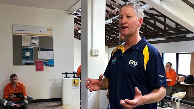 Ausgrid NSW Scretary Augrid Justin Page says resuming drug and alcohol testing without proper COVID-19 safeguards or hygiene measures in place poses a ‘serious and grave risk to the health and safety of workers’. Source: Facebook