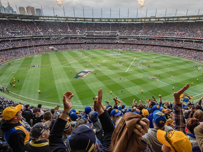 2018 AFL Grand Final at the MCG between Collingwood Magpies and West Coast Eagles. Picture: Jason Edwards