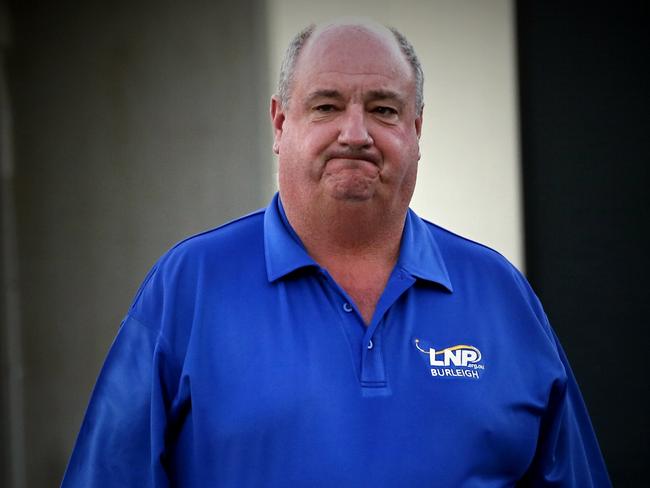 Michael Hart arrives at the Burleigh Brewing Company, his post election party office, Gold Coast. Picture: Regi Varghese