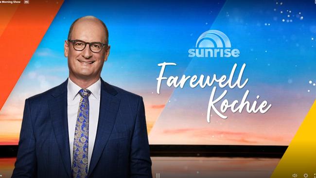 David Koch on his last day at Sunrise.