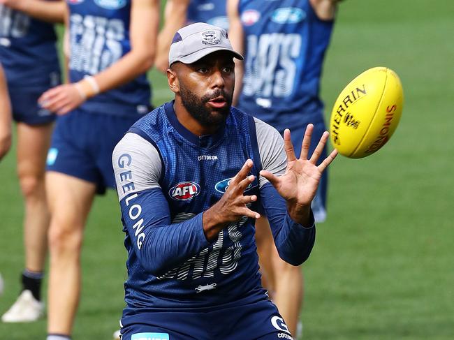 Esava Ratugolea at Cats training. Picture: Alison Wynd