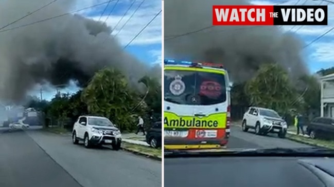 Abandoned home on fire again