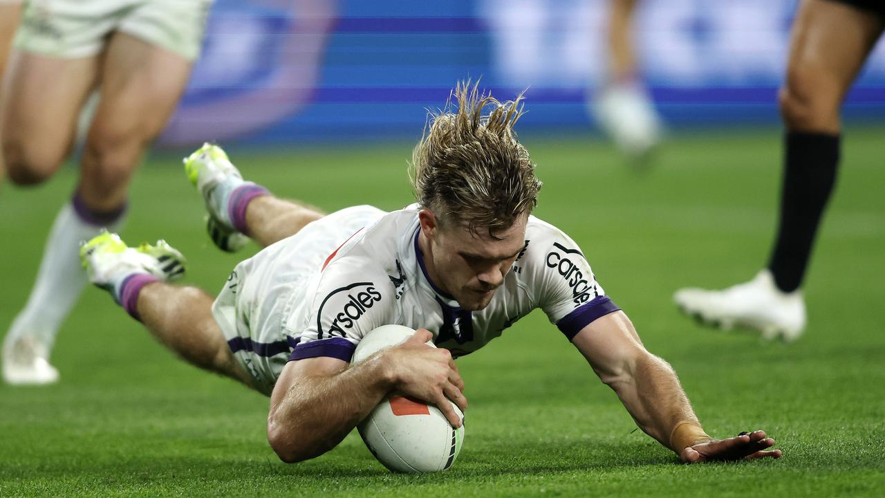 Ryan Papenhuyzen is back scoring tries for the Storm. Picture: NRL Photos.