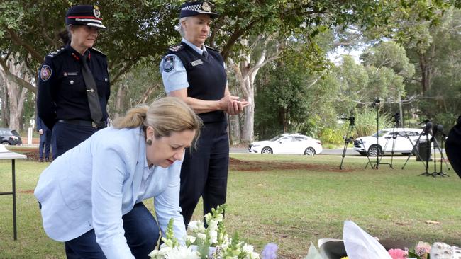 Queensland Premier Annastacia Palaszczuk, &amp; Katarina Carroll Commissioner of the Queensland Police. Photo: Steve Pohlner