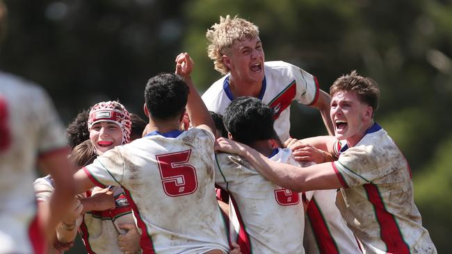 Laurie Daley Cup grand final,Colts celebrate Monaro Colts vs Northern Tigers at Cessnock Sportsground, Sunday 24th Mach 2024.pic Sue Graham