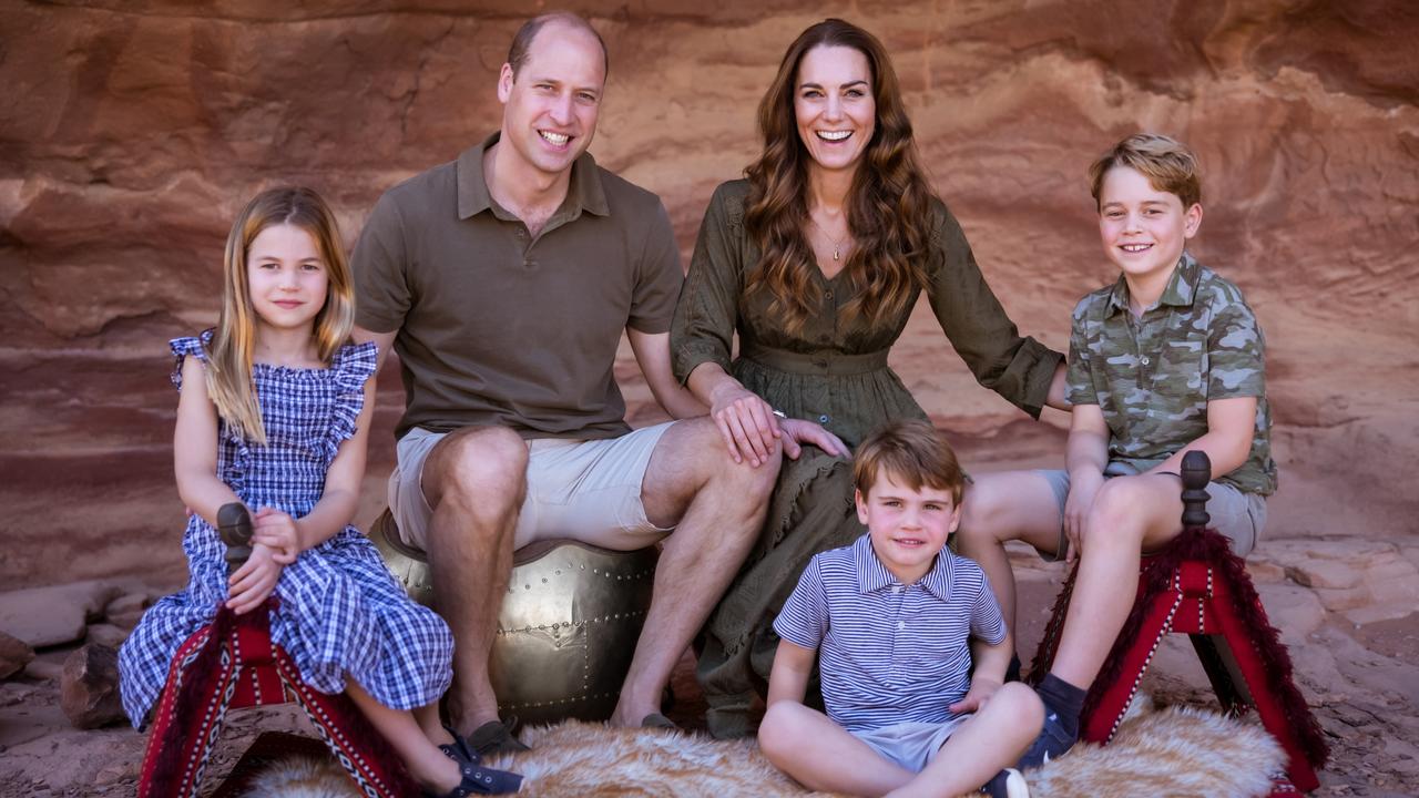 The Duke and Duchess of Cambridge with their three children: Prince George, Princess Charlotte and Prince Louis in 2021. Picture: Handout/Getty Images