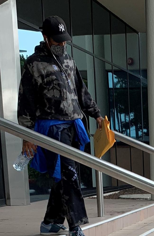 Josh David Sansucie leaves Maroochydore Magistrates Court. Picture: Aisling Brennan