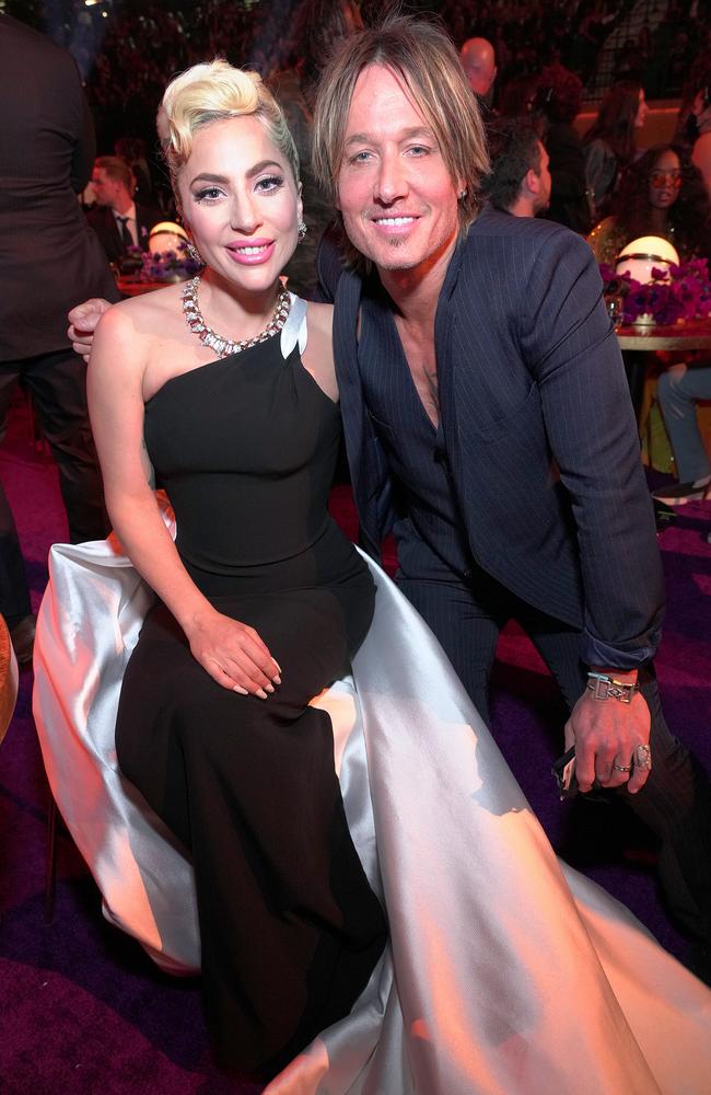 Lady Gaga and Keith Urban. Picture: Getty Images