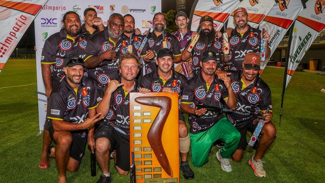 Alice Springs took home the choccies in the Major Centres grand final, defeating Brothers in Arms. Picture: Charlie Lowson/NT Cricket.