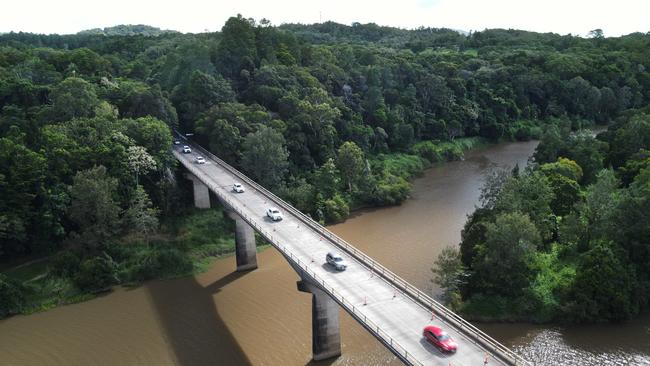 The Kennedy Highway bridge over the Barron River, near the town of Kuranda. Picture: Brendan Radke